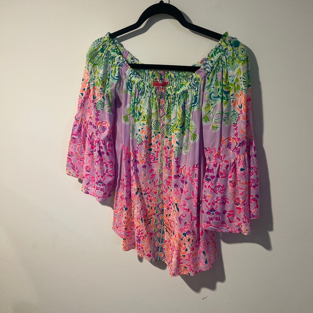 Lilly Pulitzer Off-the-shoulder Blouse